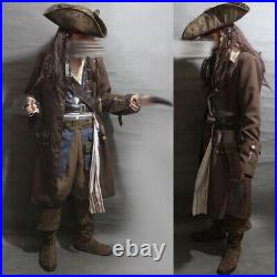 Captain Jack Sparrow Pirates Of The Caribbean Outfits Adult Cosplay Costume