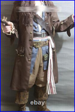 Captain Jack Sparrow Pirates Of The Caribbean Outfits Adult Cosplay Costume