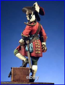 Captain of the Caribbean pirates painted figure 54 mm