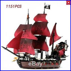 Caribbean Queen Ghost Pirate Ship Legoed Building Blocks Educational Toys Set