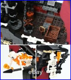Caribbean Queen Ghost Pirate Ship Legoed Building Blocks Educational Toys Set 