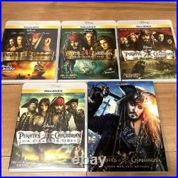 Complete Set Pirates Of The Caribbean DVD Blu-Ray 5z