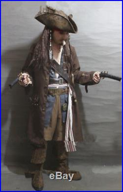 Cosplay Captain Jack Sparrow Costume Full Body Suit Pirates Of the Caribbean