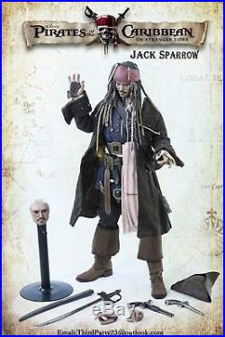Custom Pirates of the Caribbean Jack Sparrow 1/6 Figure