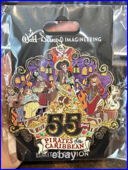 D23 WDI MOG Pirates of the Caribbean 55 Years Anniversary LE 300 Pin New Card