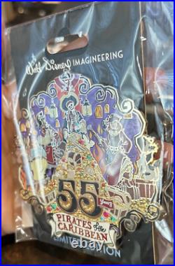 D23 WDI MOG Pirates of the Caribbean 55 Years Anniversary LE 300 Pin New Card