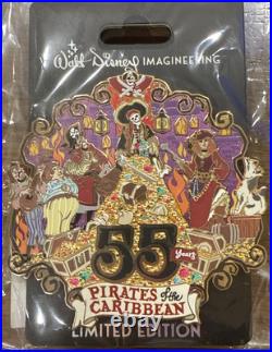 DISNEY PIN Pirates of the Caribbean 55 Years JUMBO Attraction LE300 D23 2022 wdi