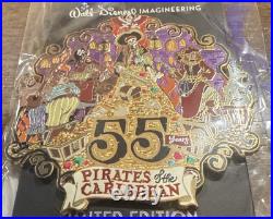 DISNEY PIN Pirates of the Caribbean 55 Years JUMBO Attraction LE300 D23 2022 wdi