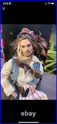 DISNEY Pirates of the Caribbean Captain Jack Sparrow Barbie Collector Doll