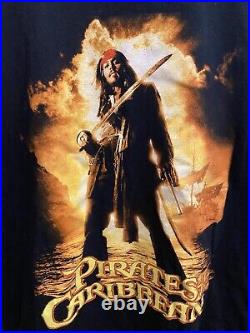 DISNEY STORE Pirates of the Caribbean JACK SPARROW Sleeveless T Shirt XL RARE 04