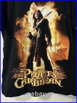 DISNEY STORE Pirates of the Caribbean Johnny Depp JACK SPARROW Size L