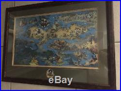 DLR Pirates of the Caribbean Event Framed Pirate Map Pin Set LE 150