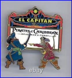 DSF Disney El Capitan Marquee Pirates of the Caribbean Dead Man's Chest Pin