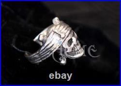 Depp Pirate Skull STERLING SILVER Ring Acme OG sculpt Pirates of the caribbean