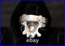 Depp Pirate Skull STERLING SILVER Ring Acme OG sculpt Pirates of the caribbean