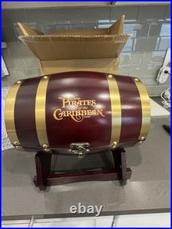 Disney Arribas Brothers Pirates of the Caribbean BARREL and 2 Glasses Rare