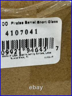 Disney Arribas Brothers Pirates of the Caribbean BARREL and 2 Glasses Rare