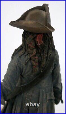 Disney Big Figure Pirates Of The Caribbean Jack Sparrow Statue Brand New Rare