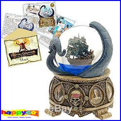 Disney Collectible Snowglobe Pirates of The Caribbean with Artwork & Pin