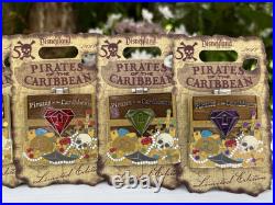 Disney Disneyland Pirates of the Caribbean 50th Anniversary 5 Pin Set LE2500 NEW