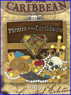 Disney Disneyland Pirates of the Caribbean 50th Anniversary 5 Pin Set LE2500 NEW