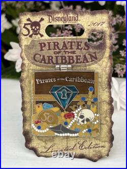 Disney Disneyland Pirates of the Caribbean 50th Anniversary 5 Pin Set LE2500 NEW