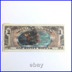 Disney Dollar Pirates of the Caribbean 1 Dollar Note Set 2011 2 Pieces