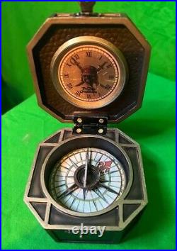 Disney JACK SPARROW COMPASS CLOCK REPLICA from PIRATES OF THE CARIBBEAN LE RARE