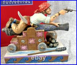 Disney JIM SHORE Pirate on Cannon Figurine with Box, Pirates of the Caribbean