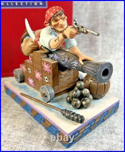 Disney JIM SHORE Pirate on Cannon Figurine with Box, Pirates of the Caribbean