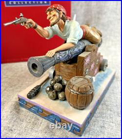 Disney JIM SHORE Pirate on Cannon Figurine with Box, Pirates of the Caribbean