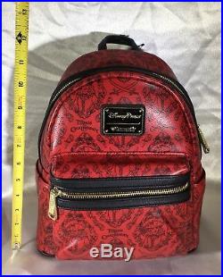 Disney Loungefly Pirates Of The Caribbean Red Backpack and Clutch Wallet