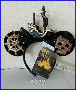 Disney MINNIE MOUSE Main Attraction Ears Headband PIRATES OF THE CARIBBEAN New