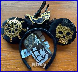 Disney Minnie Mouse Main Attraction Ears Pirates Of The Caribbean 2/12 NWT