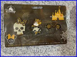 Disney Minnie Mouse Main Attraction Pin #2 February Pirates Of Caribbean Set