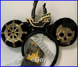 Disney Minnie Mouse Main Attraction Pirates Of The Caribbean Ears Headband New