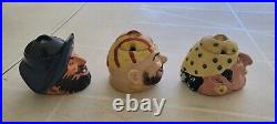 Disney New Orleans Square Pirates of Caribbean Condiment Jar Set Vtg 1960s