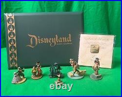 Disney PIRATES OF THE CARIBBEAN Miniature Pewter Set DISNEYLAND's 50TH Box + COA