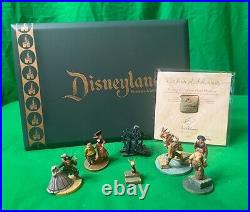 Disney PIRATES OF THE CARIBBEAN Miniature Pewter Set DISNEYLAND's 50TH Box + COA