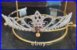 Disney Parks Arribas Pirates Of The Caribbean Jeweled Crystal Tiara Silver Tone Disney Parks Arribas Pirates Of The Caribbean Jeweled Crystal Tiara Silver Tone