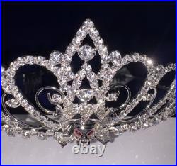 Disney Parks Arribas Pirates Of The Caribbean Jeweled Crystal Tiara Silver Tone Disney Parks Arribas Pirates Of The Caribbean Jeweled Crystal Tiara Silver Tone