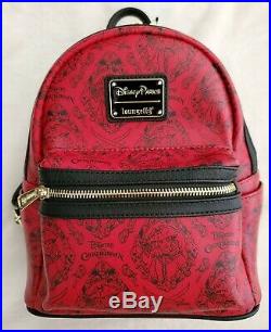 Disney Parks Loungefly Red Head Pirates Of The Caribbean Backpack & Wallet Set