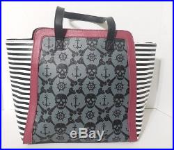 Disney Parks Pirates Of The Caribbean Skulls & Crossbones Loungefly Tote Purse