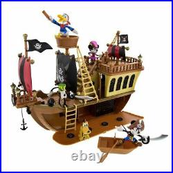 Disney Parks Pirates of the Caribbean Mickey Mouse Pirate Ship Deluxe Play Set