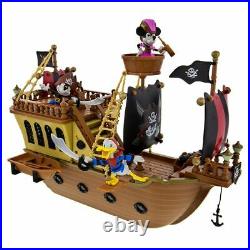 Disney Parks Pirates of the Caribbean Mickey Mouse Pirate Ship Deluxe Play Set