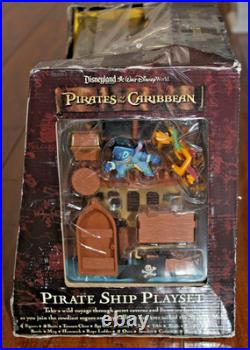 Disney Parks Pirates of the Caribbean Mickey Mouse Pirate Ship Deluxe Playset