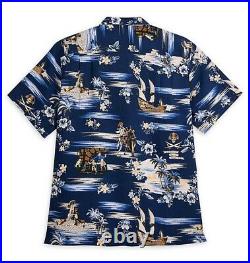 Disney Parks Tommy Bahama Pirates Of The Caribbean Hawaiian Shirt Mens L