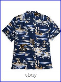 Disney Parks Tommy Bahama Pirates Of The Caribbean Hawaiian Shirt Mens L NEW