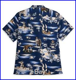 Disney Parks Tommy Bahama Pirates Of The Caribbean Hawaiian Shirt Mens XL