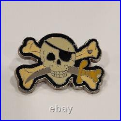 Disney Pin 00050 Pirates of the Caribbean Skull Crossbones AP Artist Proof LE